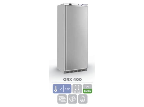 Frigorifero inox QRX 400 litri 400, + 2 /+10°.